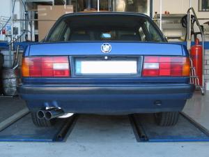 Eisenmann  Racing rear muffler Motorsport Sound stainless steel single sided fits for BMW E30