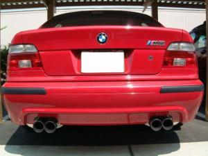 Eisenmann  Racing rear muffler Motorsport Sound stainless steel  Duplex (left + right) fits for BMW E39 Limousine/ sedan