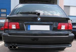 Eisenmann  Racing rear muffler Motorsport Sound stainless steel single sided fits for BMW E39 Touring/estate mit Serienheckschürze/ with standard rear bumper