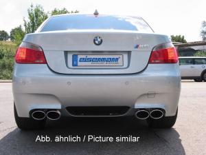 Eisenmann Racing Motorsport Sound Endschalldämpfer Edelstahl Duplex (links/rechts) passend für BMW E61 Touring/estate