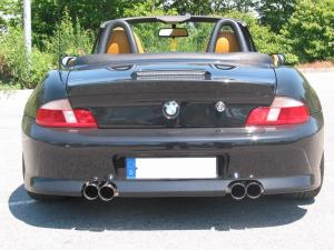 Eisenmann  Racing rear muffler Motorsport Sound stainless steel  Duplex (left + right) fits for BMW E36/7/BMW E36/8