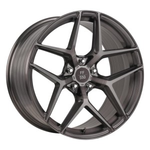 ELEGANCE WHEELS FF 550 Deep Concave Liquid Brushed Metal Felge 10x20 - 5x120 Lochkreis