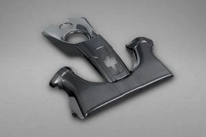 Capristo Airbox-Oberteil und Schlossabdeckung, Vollcarbon, glanzlackiert passend für Ferrari 488 GTB