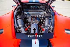 Capristo Airbox top and lock cover fits for Ferrari 488 Pista
