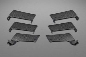Capristo air outlet ribs front, Set L+R (6 parts) fits for Ferrari 458