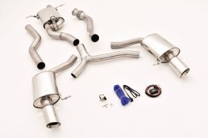 FMS Streetbeast 76mm Duplex-Anlage mit Klappensteuerung passt für Audi A5 B8