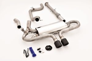 FMS Streetbeast 76mm Anlage mittig mit Klappensteuerung passt für Ford Focus MK3 (DYB)