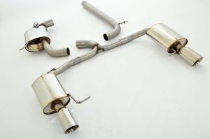 FMS Streetbeast 76mm Duplex-Anlage mit Klappensteuerung passt für Skoda Octavia 5E