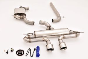 FMS Streetbeast 76mm Duplex-Anlage mit Klappensteuerung passt für VW Golf VI