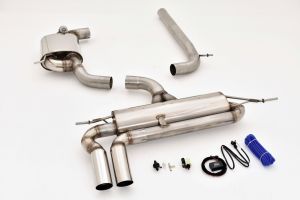 FMS Streetbeast 76mm Single-Anlage mit Klappensteuerung passt für VW Scirocco III