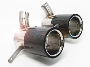 Friedrich Performance Manufaktur 114mm carbon-tailpipes to screw fits for Ferrari 488 Pista inkl. Spider