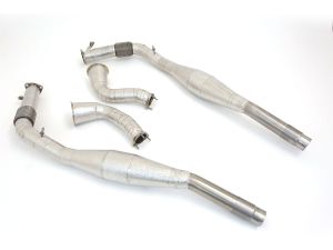 Friedrich Performance Manufaktur 2x114,3>>>2x76mm downpipe with 200 cells HJS catalyst passend für Lamborghini Urus