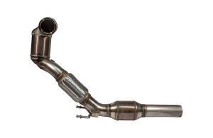 ECE Downpipe Ø 76mm Vorderrohr passend für VW  Polo AW