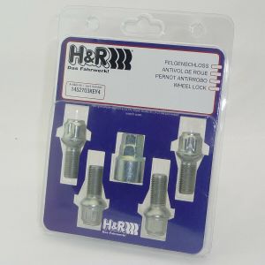 H&R Felgenschloss Set Kugelbund R13 M14 x 1,5 x 27
