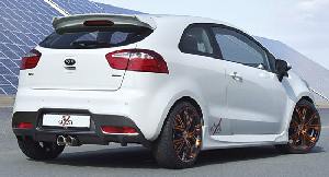 Giacuzzo Heckdiffusor für Auspuff mittig carbon Look passend für Kia Rio UB