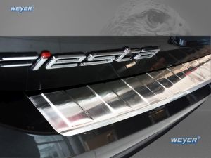 Weyer stainless steel rear bumper protection fits for FORD Fiesta MK85D