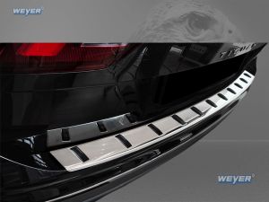 Weyer Edelstahl Ladekantenschutz passend für VW Tiguan II + Tiguan Allspace