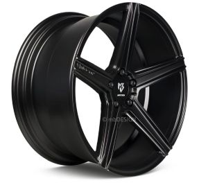 MB Design KV1 DC Schwarz seidenmatt lackiert Wheel 11x23 - 23 inch 5x112 bolt circle