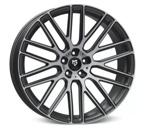 MB Design KV4 Mattgrau poliert Felge 7,5x18 - 18 Zoll 5x114,3 Lochkreis
