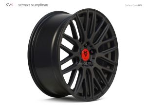 MB Design KV4 Schwarz stumpfmatt Felge 7,5x18 - 18 Zoll 5x112 Lochkreis