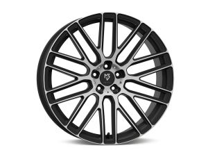 MB Design KV4 Mattblack polished Wheel 7,5x18 - 18 inch 5x100 bolt circle
