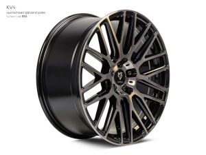 MB Design KV4 Rauchschwarz glänzend poliert Felge 7,5x18 - 18 Zoll 5x108 Lochkreis