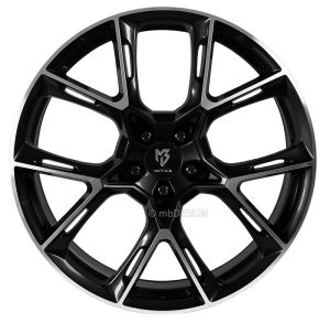 MB Design KX1 Schwarz glänzend poliert Felge 9x21 - 21 Zoll 5x115 Lochkreis
