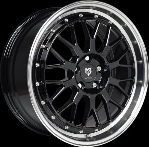 MB Design LV1 Glanzschwarz poliert Felge 7x17 - 17 Zoll 5x108 Lochkreis