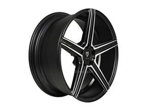 MB Design KV1 Mattschwarz poliert Felge 8.5x19 - 19 Zoll 5x110 Lochkreis
