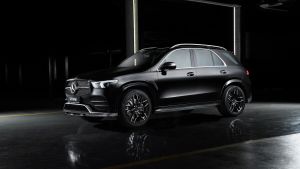 Larte Front lip spoiler carbon fits for Mercedes W167 GLE SUV