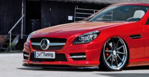 Spoilerschwert for AMG bumper, black gloss fits for Mercedes SLK R172