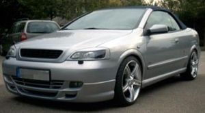 JMS front lip spoiler Racelook fits for Opel Astra G Coupe/ Cabrio