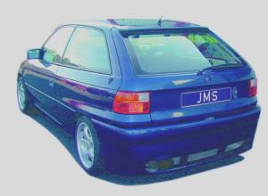 JMS Heckstoßstange Racelook Flh. CC passend für Opel Astra F