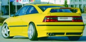 Heckansatz flache Version für Endrohr Ø max. 80mm Rieger Tuning passend für Opel Calibra