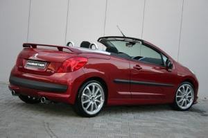 rear spoiler CC Musketier Tuning fits for Peugeot 207