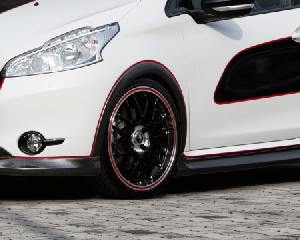 Radlaufleisten Carbon Look Musketier passend für Peugeot 208