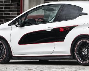 side skirts Musketier Carbon look fits for Peugeot 208