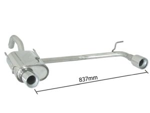 Ragazzon Stainless steel rear sil .. fits for Fiat Panda II (typ169)
