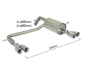 Ragazzon Stainless steel rear sil .. fits for Peugeot 208
