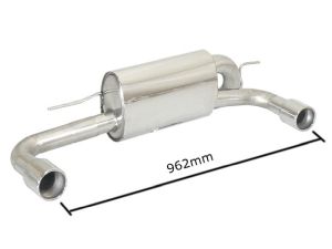 Ragazzon Endschalldämpfer in Edel .. passend für BMW Serie1 F20/F21