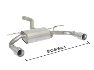 Ragazzon Endschalldämpfer in Edel .. passend für BMW Serie3 F30-F31-F34-F35