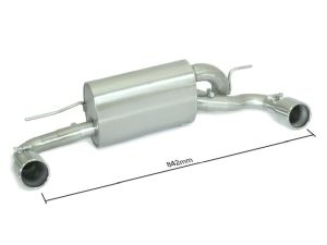 Ragazzon Endschalldämpfer in Edel .. passend für BMW Serie1 F20/F21
