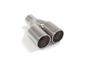 Ragazzon Endrohr 2x80 mm rund in  .. passend für Universal Endrohre