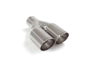 Ragazzon Endrohr 2x80 mm rund Spo .. passend für Universal Endrohre