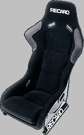 Recaro Profi SPG Perlonvelour schwarz / Schale schwarz