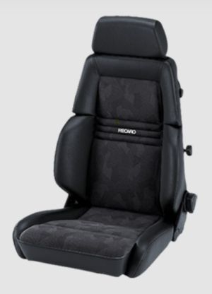 Recaro Expert M Kunstleder schwarz/Artista schwarz für Fahrer- und Beifahrerseite mit ABE