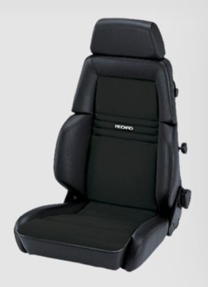 Recaro Expert M Kunstleder schwarz/Dinamica schwarz für Fahrer- und Beifahrerseite mit ABE