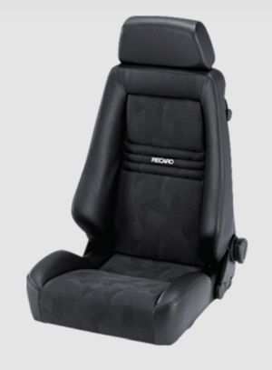 Recaro Specialist M Kunstleder schwarz/Artista schwarz für Fahrer- und Beifahrerseite mit ABE