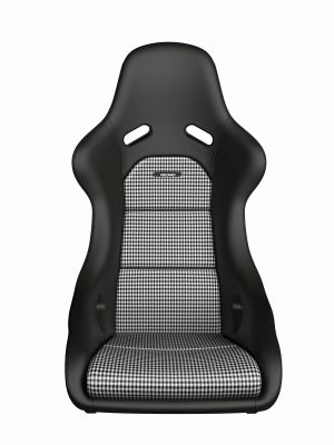 RECARO Classic Pole Position Leder Pepita Leder schwarz pepita Serienausstattung+ Sitzschale aus glasfaserverstärktem Kunststoff (GFK)+ Gewicht ca. 7,0 kg (ohne Adapter und Konsole)+ ABE/Teilegutachten*+ Gurtdurchführung für 4-Punkt-Gurt+ Sitz auch mit 3-