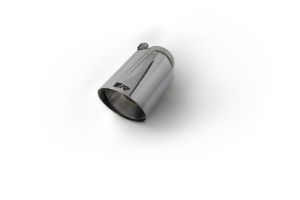 Remus 1 tail pipe : 102 mm angled, straight cut, chromed, with adjustable spherical clamp connection fits for _Endrohre 1 Endrohr gerade